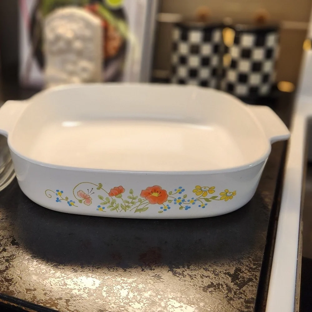 Original Corningware Wildflower Casserole Dishes - Picture 4 of 9
